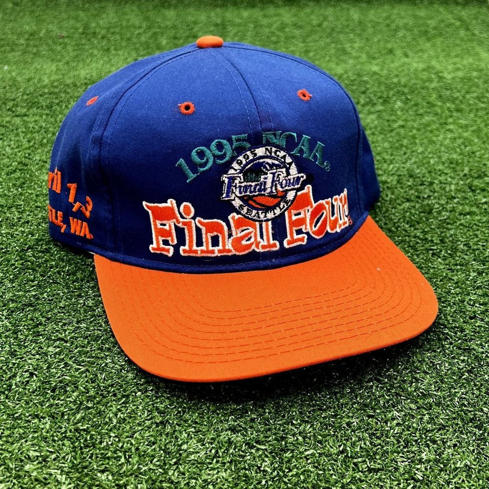 VINTAGE SNAPBACK NCCA 1995 FINAL FOUR SEATTLE HAT SPORTS SCRIPT SS BIG LOGO
